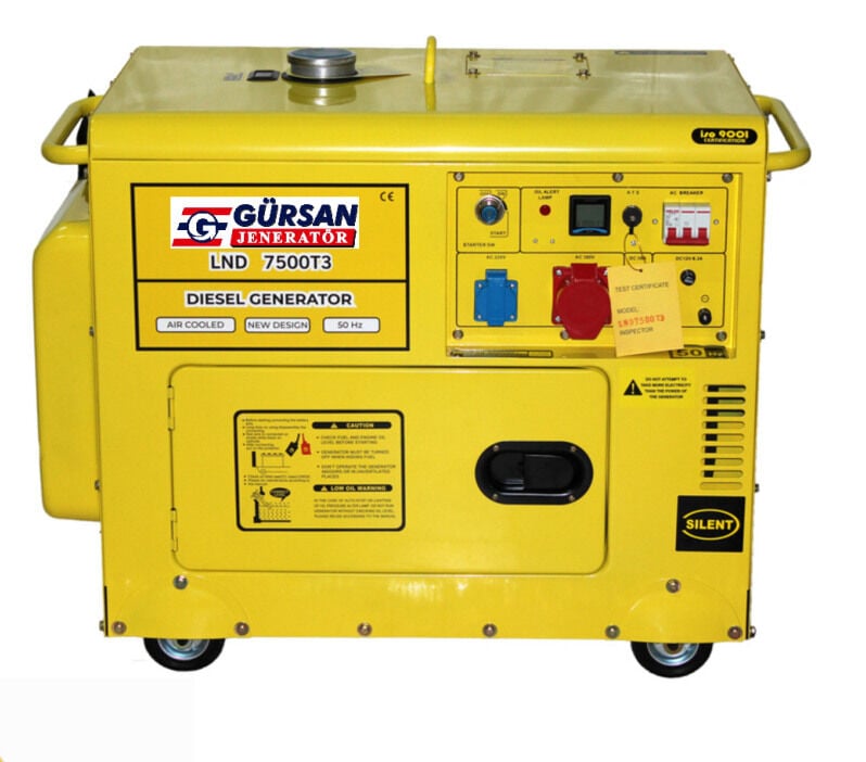 GÜRSAN LND7500T3 DİZEL KABİNLİ JENERATÖR