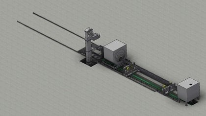 Boru İç Kumlama Püskürtme Hattı - IGB 100