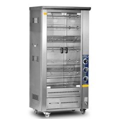 PI4/M011B Çift Vitrinli Lavtaşlı Piliç Makinesi 60'LI