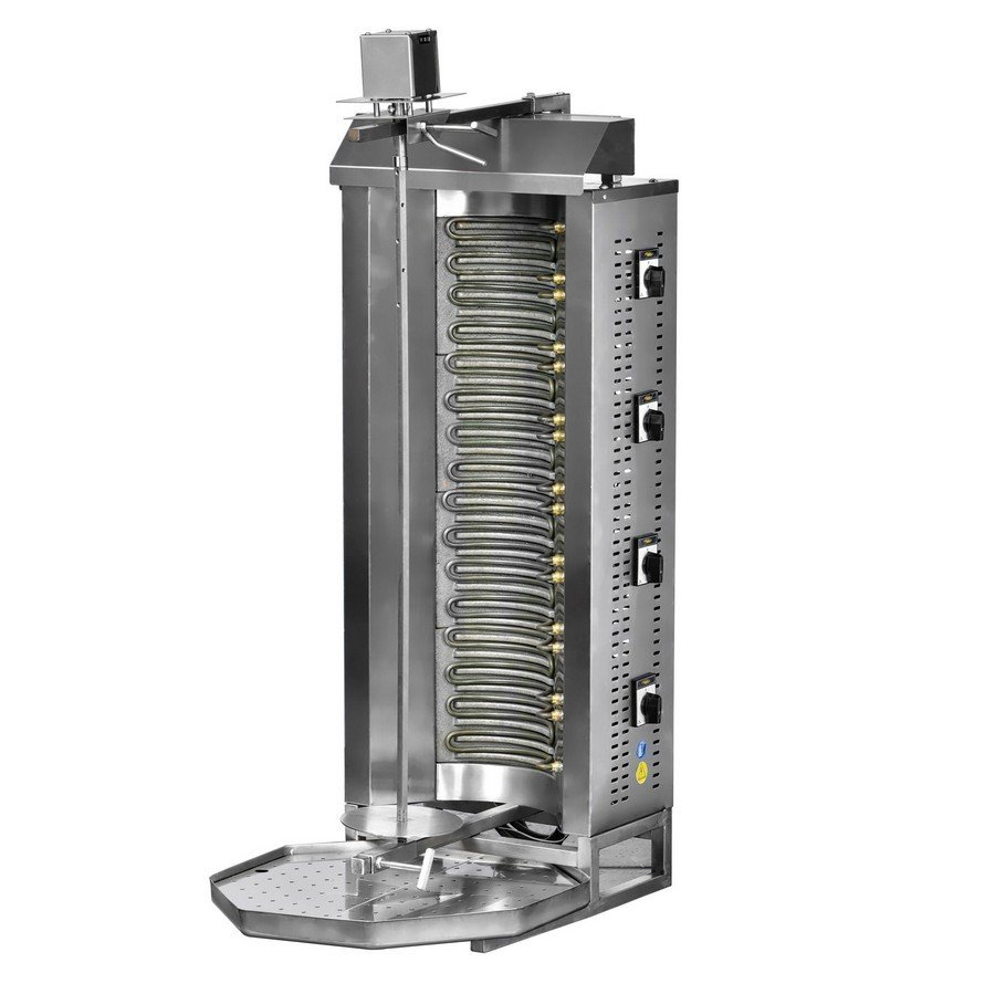 M077-4D Üst Motorlu Dökümlü Döner Makinesi 8 Isıtıcılı