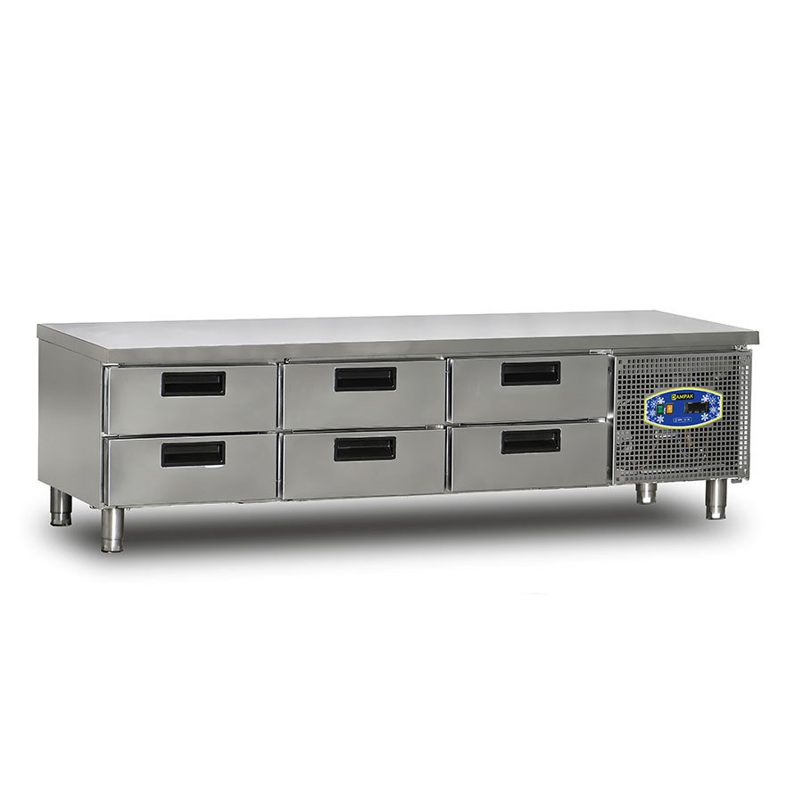 22CBS0S-60.6C CİHAZ ALTI 6 ÇEKMECELİ BUZDOLABI