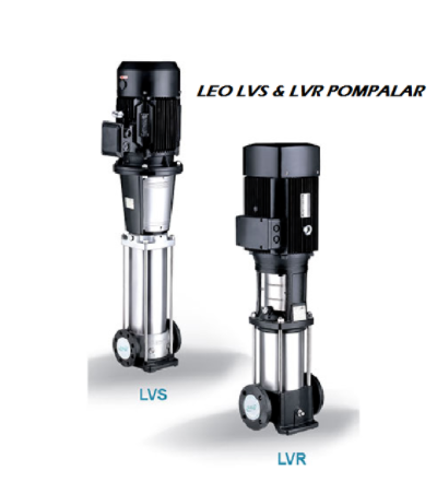 LEO LVS5-15 380V/50HZ 3 HP DİKEY MİLLİ, PASLANMAZ ÇELİK INLINE POMPA