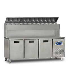 22TBF3S-PY70 3 KAPILI YÜKSEK MONTE PİZZA HAZIRLIK DOLABI