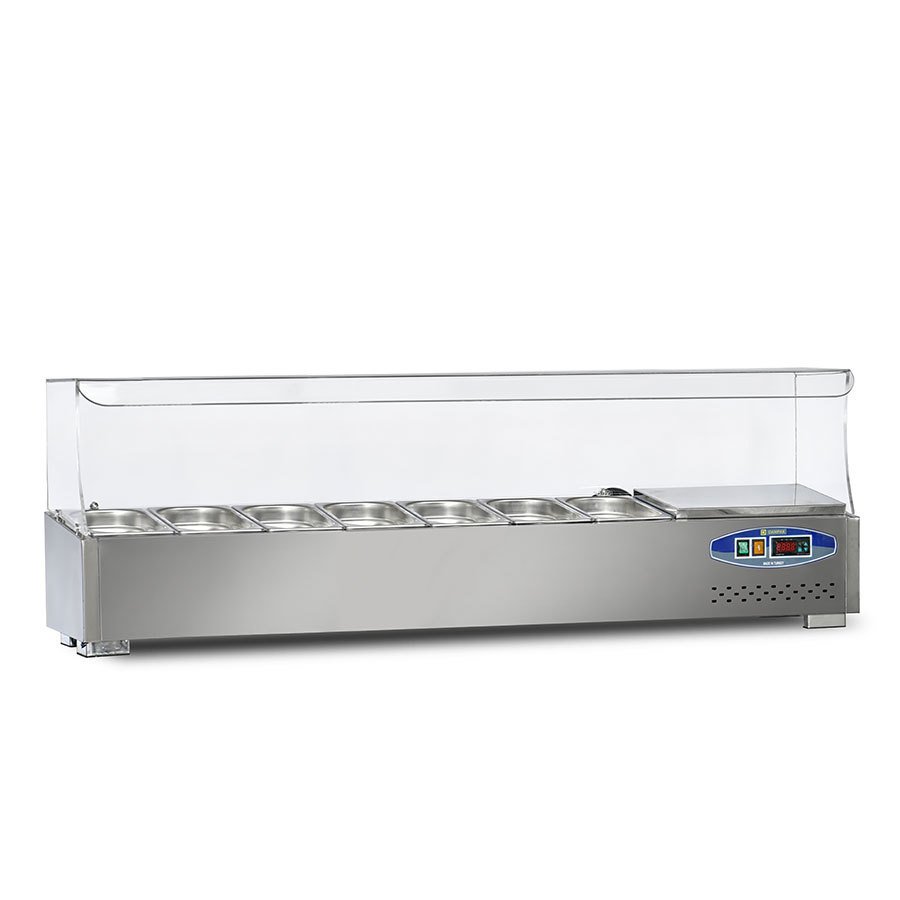 22SBS07-15 SOĞUTMALI SET ÜSTÜ SALAD BAR 7 KÜVET