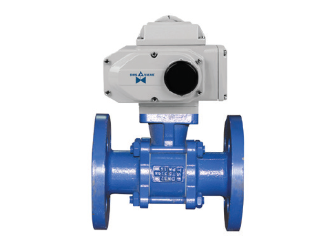 Electric Actuated Cast 3-Piece Full Bore Flanged Ball Valve 220V AC