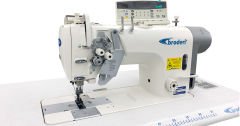 BD-8758-5 Direct Drive Tam Otomatik Büyük Mekik İptalli Çift İğne